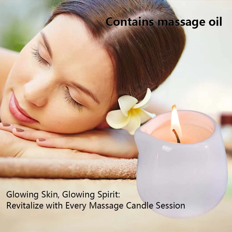 Jasmine Low Temperature Massage Essential Oil Candle Heating Full Body Back SPA Flirtation Romantic home decor valentines