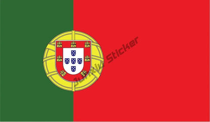 Creative Portugal Stickers Portugal Flag Map Styling Decal Sticker PORTUGAL COUNTRY CODE Accessories Glue Sticker KK13cm