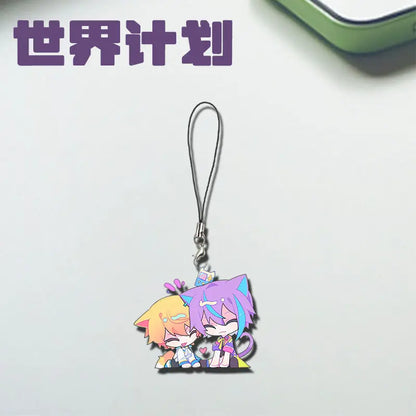 Tenma Tsukasa chain for pants keychain man Mobile phone lanyard key chain women cute couples Wedding porte clef Kamishiro Rui