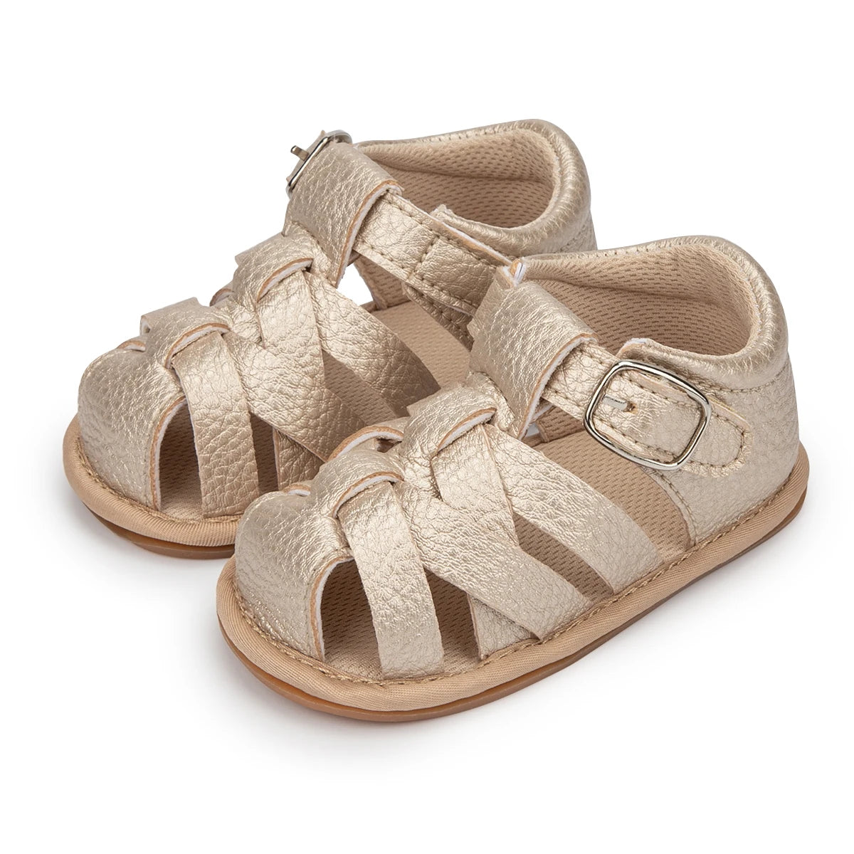 Newborn Baby Boys Girls Summer Sandals Infant Shoes Rubber Soft Sole Non-Slip Toddler First Walker Baby Crib Shoes