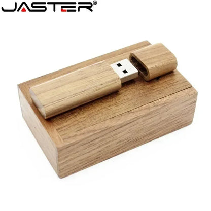 JASTER Wooden / bamboo USB Flash Drive 2.0 4GB 8GB 16GB 32GB 64GB 128GB Pen Driver Pendrive  Memory Creativo Personal LOGO Gifts