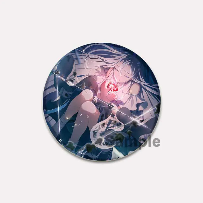 32/44/58mm Project SEKAI Anime Yoisaki Kanade Round Brooch Tinplate Badge for Clothes Backpack Jewelry Accessorie Hat Gifts