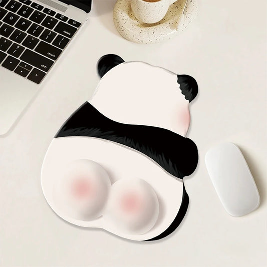 1pcs Mouse Pad Kawaii Pink Panda Mouse Pad Silicone Wrist Mouse Pad Cute Non Slip Computer Office High-End Mouse Pads For Girls