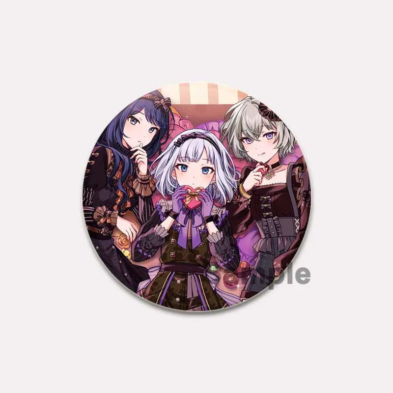 32/44/58mm Project SEKAI Anime Yoisaki Kanade Round Brooch Tinplate Badge for Clothes Backpack Jewelry Accessorie Hat Gifts