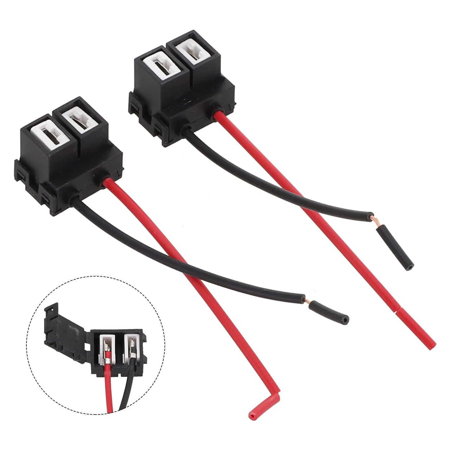 2pcs High Quality Harness Sockets Car Auto Wire Connector Cable Plug For H7 LED Headligh Car Bulb Sockets Connectors