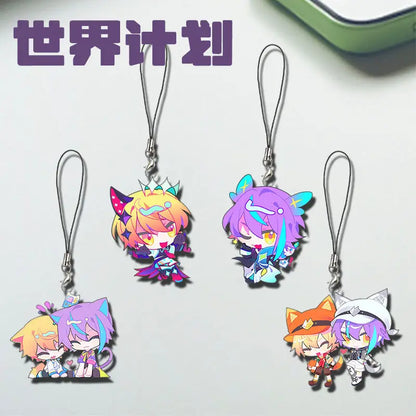 Tenma Tsukasa chain for pants keychain man Mobile phone lanyard key chain women cute couples Wedding porte clef Kamishiro Rui