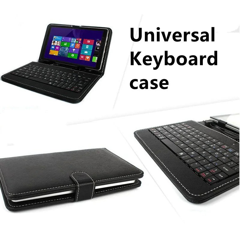 New Universal Case Keyboard For Tablet Russian Spanish Arabic Hebrew AZERTY Keyboard Micro USB OTG Cablet