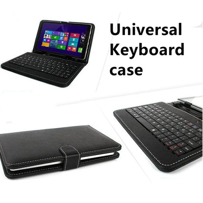 New Universal Case Keyboard For Tablet Russian Spanish Arabic Hebrew AZERTY Keyboard Micro USB OTG Cablet