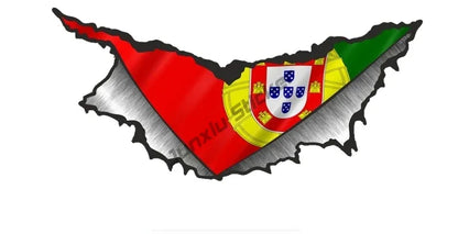 Creative Portugal Stickers Portugal Flag Map Styling Decal Sticker PORTUGAL COUNTRY CODE Accessories Glue Sticker KK13cm