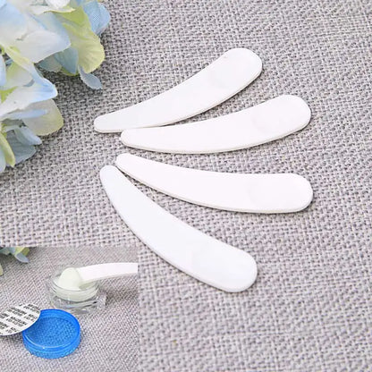 10pcs Mini Spatula Disposable Curved Scoops Facial Mask Eye Cream Makeup Stick Make Up Beauty Tool Accessories