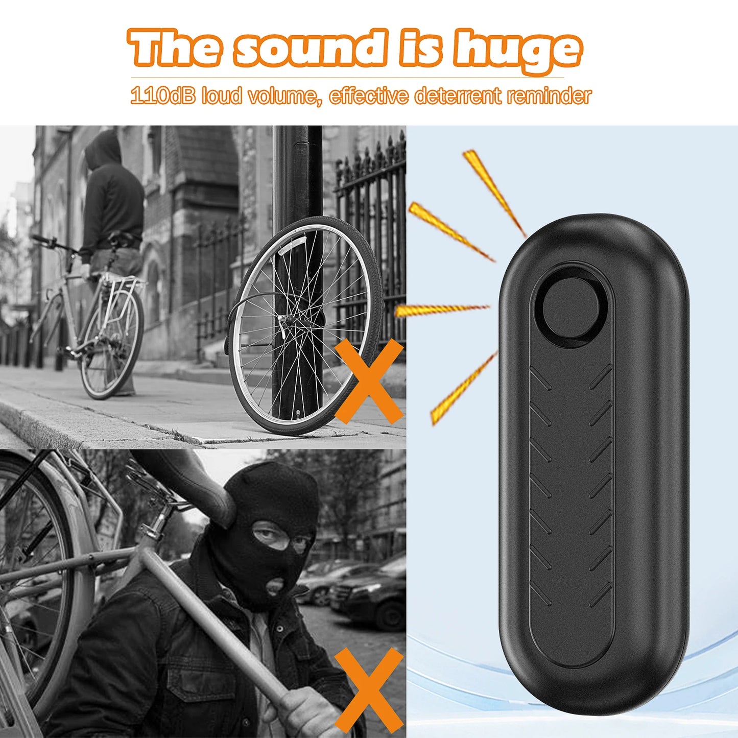 Wireless Bicycle Alarm Remote Control Waterproof Electric Motorcycle Scooter Bike Security Protection Anti theft Alarms