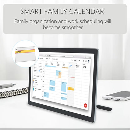 TouchWo 15.6-43 Inch Touchscreen Digital Calendar & Chore Chart, Smart Electronic Calendar for Work & Family Schedule