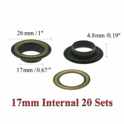 Bronze Copper eyelets 3|3.5|4|4.5|5|6|8|10|12|14|17|18|20|25|30|40mm scrapbooking accessories Knitwear,  Apparel, Bags, Shoe