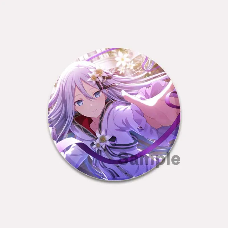 32/44/58mm Project SEKAI Anime Yoisaki Kanade Round Brooch Tinplate Badge for Clothes Backpack Jewelry Accessorie Hat Gifts