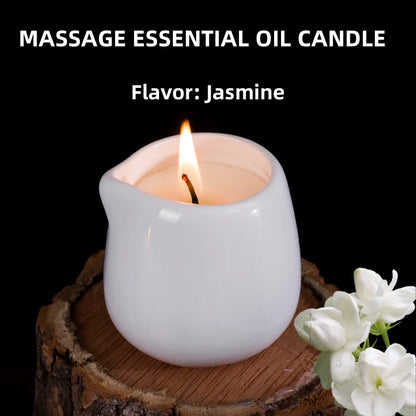 Jasmine Low Temperature Massage Essential Oil Candle Heating Full Body Back SPA Flirtation Romantic home decor valentines