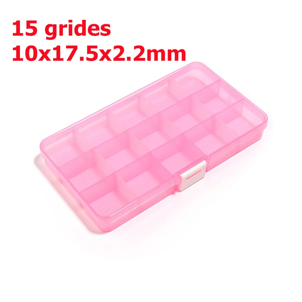 Plastic Jewelry Boxes Plastic Tool Box Adjustable Craft Organizer Storage Beads Bracelet Jewelry Boxes Packaging Wholesale