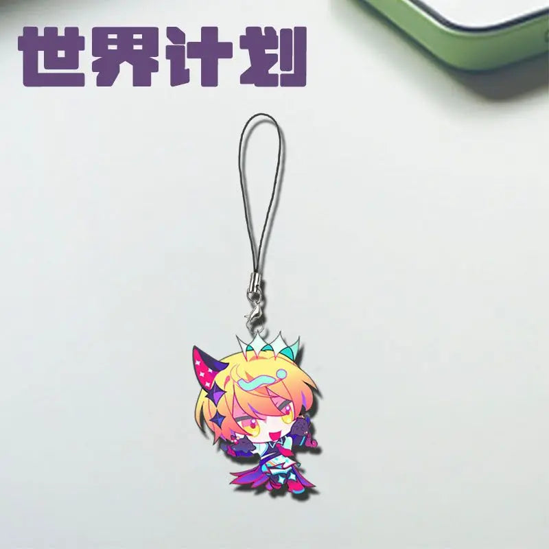 Tenma Tsukasa chain for pants keychain man Mobile phone lanyard key chain women cute couples Wedding porte clef Kamishiro Rui