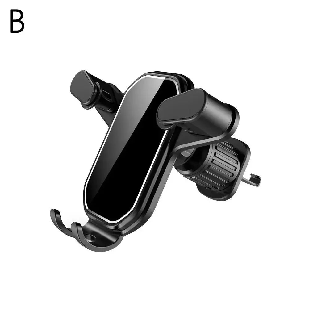 NEW Universal Car Phone Holder With Ventilation Hook GPS Stand Gravity Installation Support Mobile 360 Rotation Anti Degree O5G2