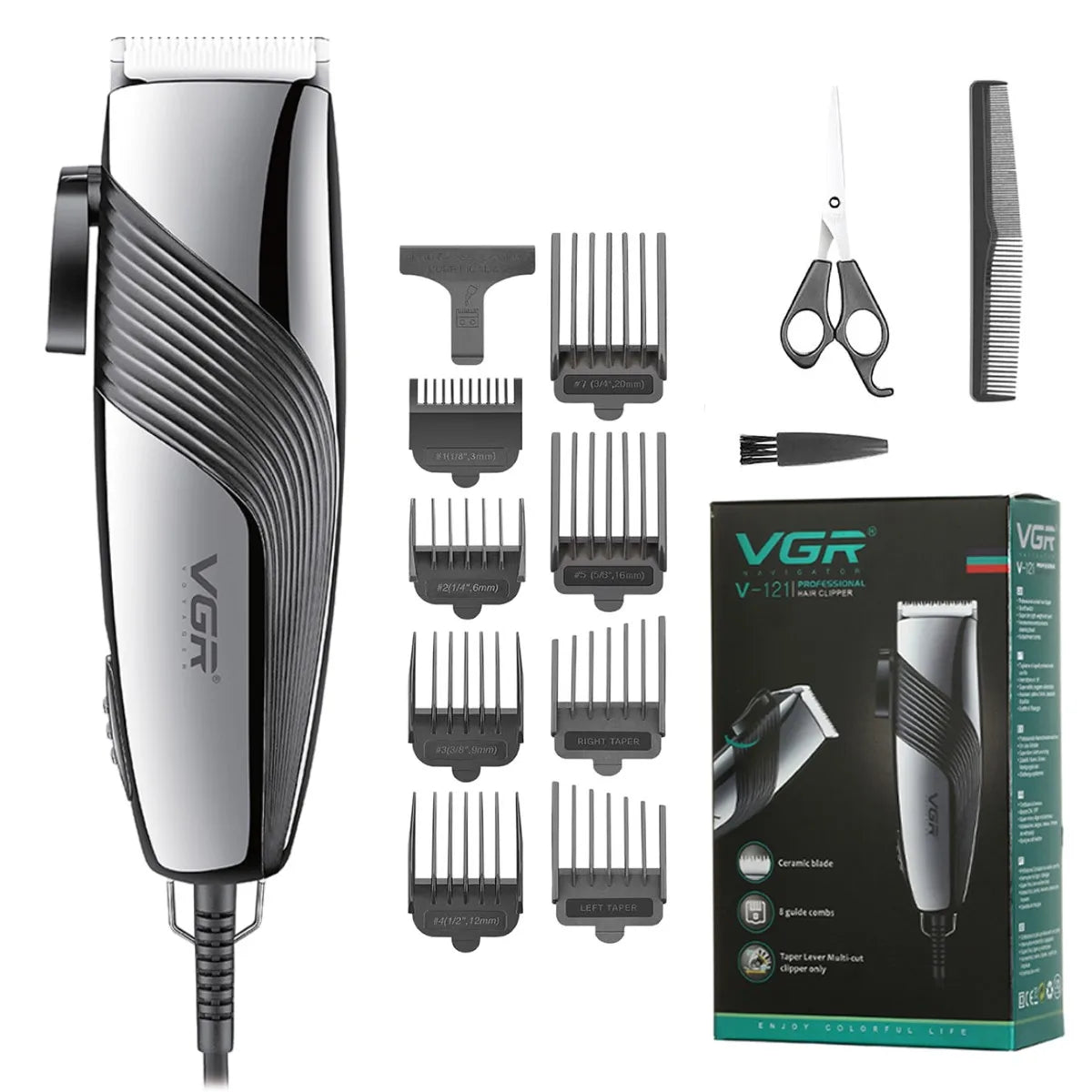 Corded Home Professional  Hair Clipper For Men Adjustable Hair Trimmer Beard Electric Hair Cutting Machine 220-240V