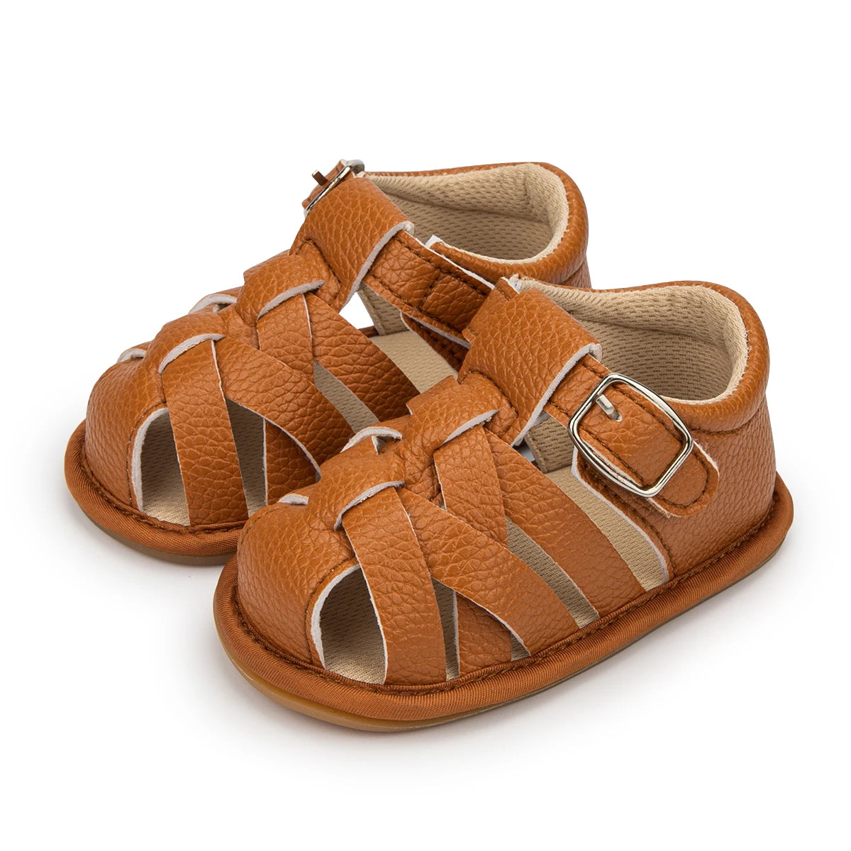 Newborn Baby Boys Girls Summer Sandals Infant Shoes Rubber Soft Sole Non-Slip Toddler First Walker Baby Crib Shoes