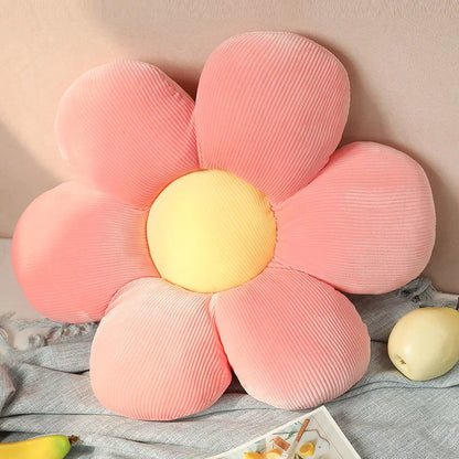 35-40cm Beautiful Colorful Flower Plush Pillow Toy Soft Cartoon Plant Stuffed Daisy Chair Cushion Sofa Kids Lovers Birthday Gift