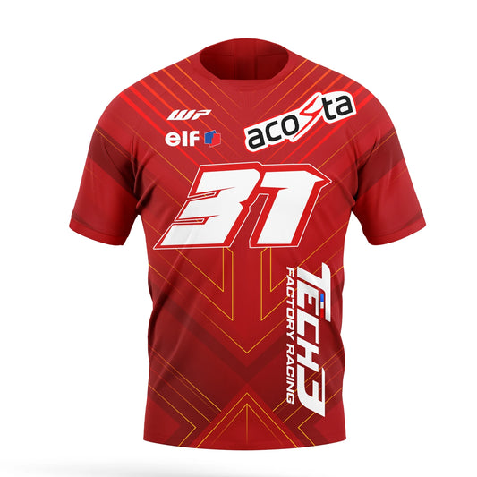 2024 New Motorcycle Race No. 31 Driver Acosta Fan Men's Summer Quick Dry Sports Outdoor Leisure T-shirt