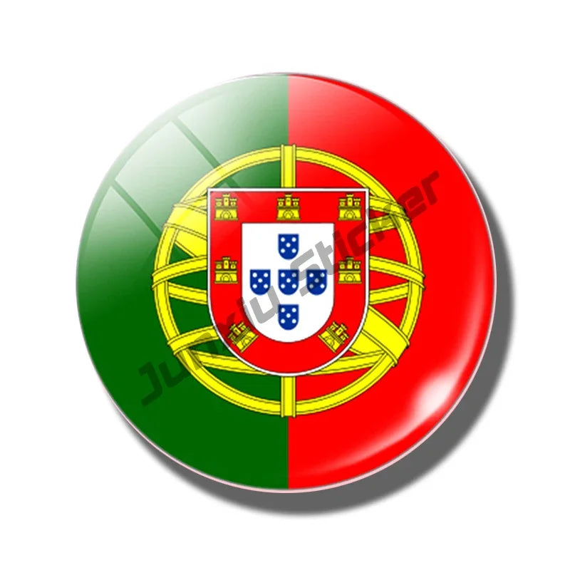 Creative Portugal Stickers Portugal Flag Map Styling Decal Sticker PORTUGAL COUNTRY CODE Accessories Glue Sticker KK13cm