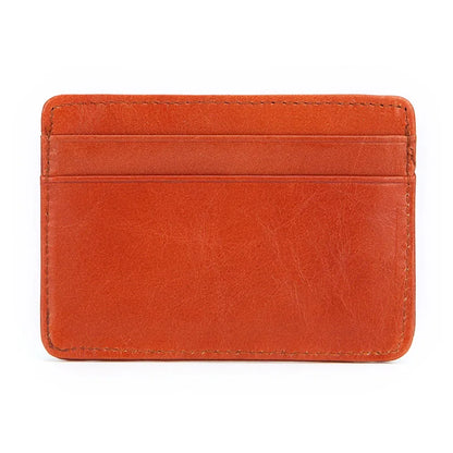 Super Slim Soft Sheepskin Genuine Leather Card Holder Mini Credit Card Wallet Men Thin Card Case Small Purse Business Cardholder