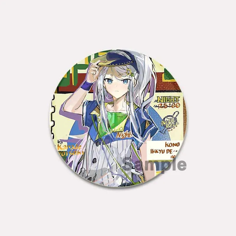 32/44/58mm Project SEKAI Anime Yoisaki Kanade Round Brooch Tinplate Badge for Clothes Backpack Jewelry Accessorie Hat Gifts