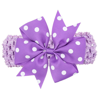 baby girl headband Infant hair accessories band bows Headwear Dot Newborn Children Gift Toddlers Ribbon newborn cloth Bowknot