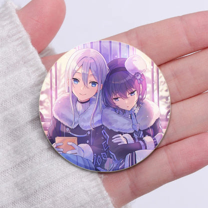 32/44/58mm Project SEKAI Anime Yoisaki Kanade Round Brooch Tinplate Badge for Clothes Backpack Jewelry Accessorie Hat Gifts