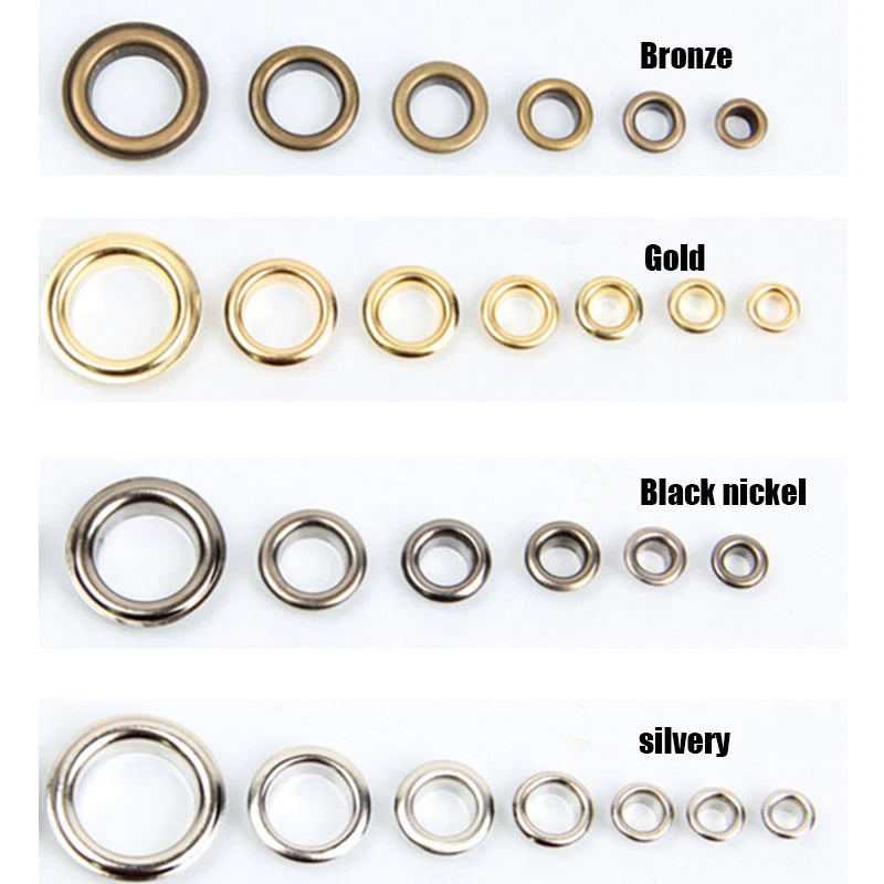 Bronze Copper eyelets 3|3.5|4|4.5|5|6|8|10|12|14|17|18|20|25|30|40mm scrapbooking accessories Knitwear,  Apparel, Bags, Shoe