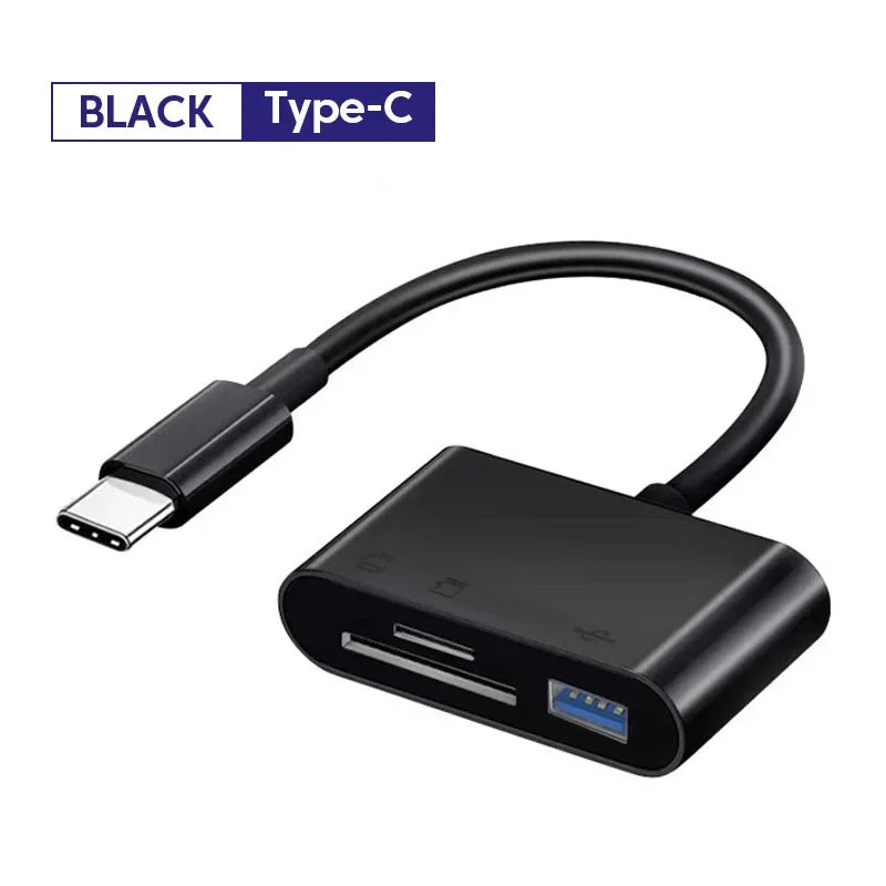 Type C Adapter Micro Sd Card Reader TF CF Memory Card Reader USB Flash Drive for Macbook Huawei Samsung Xiaomi OTG Writer