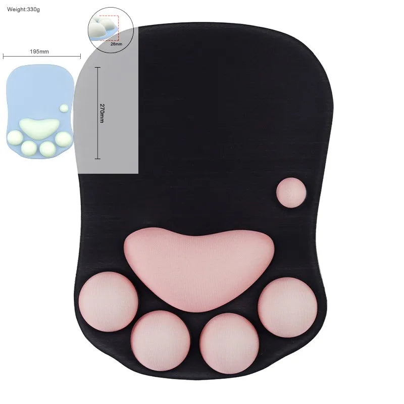 1pcs Mouse Pad Kawaii Pink Panda Mouse Pad Silicone Wrist Mouse Pad Cute Non Slip Computer Office High-End Mouse Pads For Girls