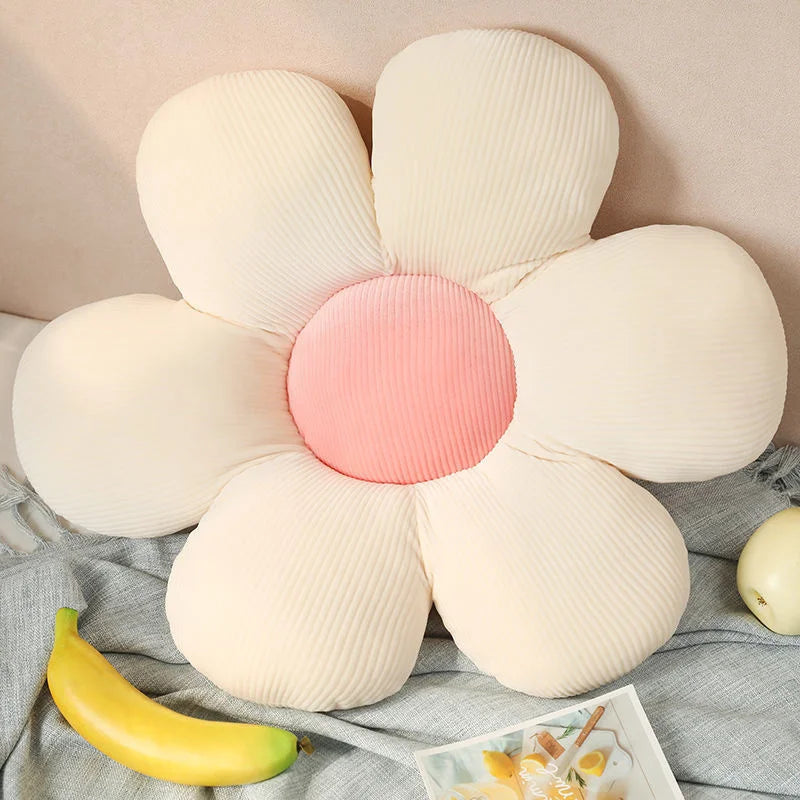 35-40cm Beautiful Colorful Flower Plush Pillow Toy Soft Cartoon Plant Stuffed Daisy Chair Cushion Sofa Kids Lovers Birthday Gift