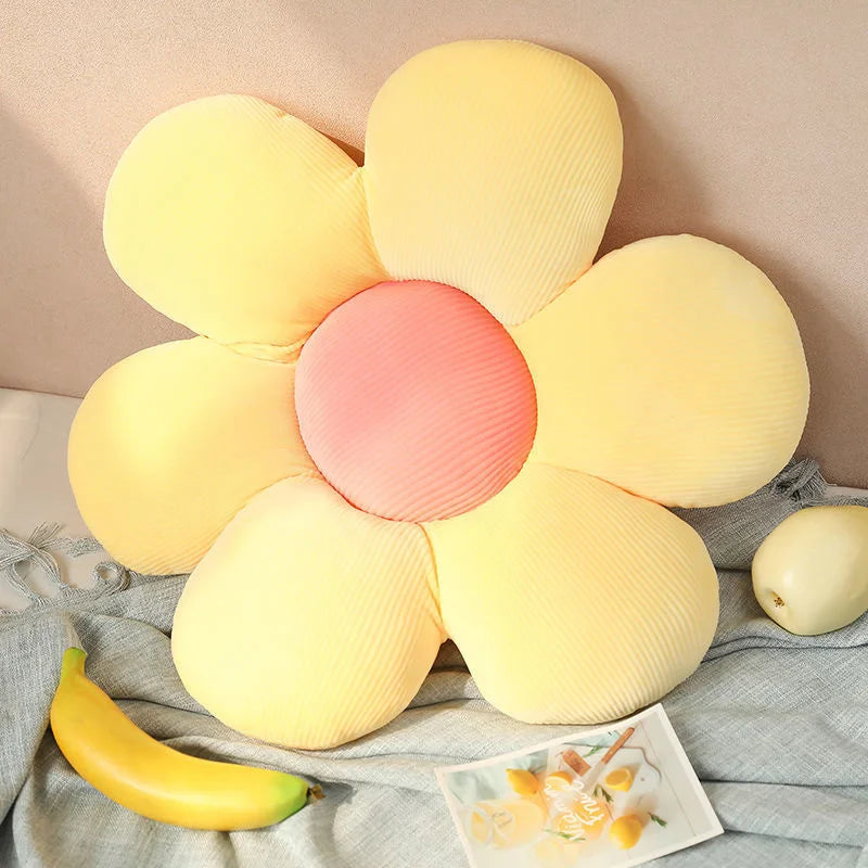 35-40cm Beautiful Colorful Flower Plush Pillow Toy Soft Cartoon Plant Stuffed Daisy Chair Cushion Sofa Kids Lovers Birthday Gift