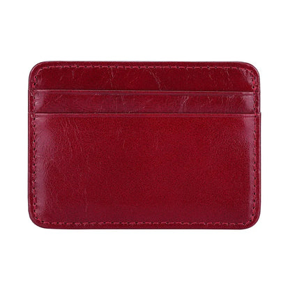 Super Slim Soft Sheepskin Genuine Leather Card Holder Mini Credit Card Wallet Men Thin Card Case Small Purse Business Cardholder