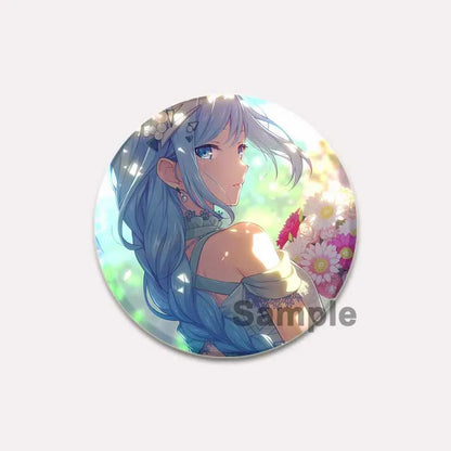 32/44/58mm Project SEKAI Anime Yoisaki Kanade Round Brooch Tinplate Badge for Clothes Backpack Jewelry Accessorie Hat Gifts