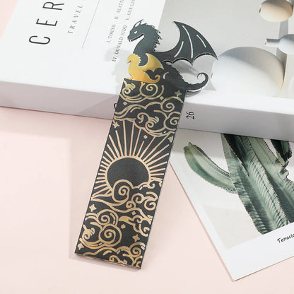 Anime Black Dragon Bookmarks Collect Gift for Book Lovers Acrylic Book Mark Stationery Accessories for Men Women Friends Teacher