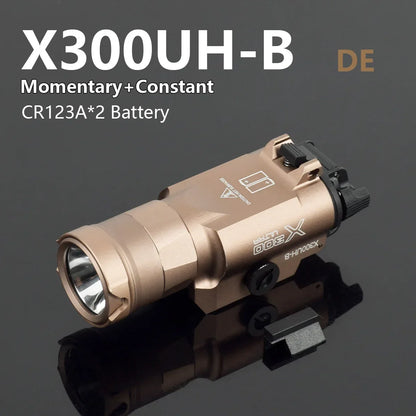 Tactical Surefir X300 X300U X300UH-B XH35 Pistol X300V Scout Light Weapon Gun Light Lanterna Rifle Strobe Flashlight Hunting