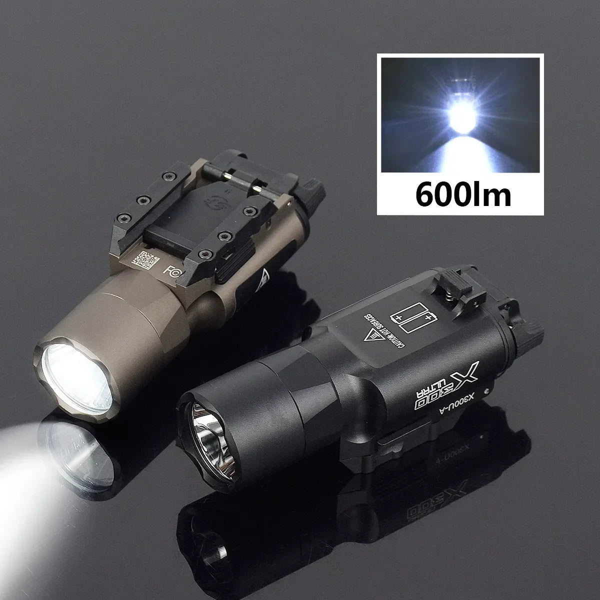 Tactical Surefir X300 X300U X300UH-B XH35 Pistol X300V Scout Light Weapon Gun Light Lanterna Rifle Strobe Flashlight Hunting