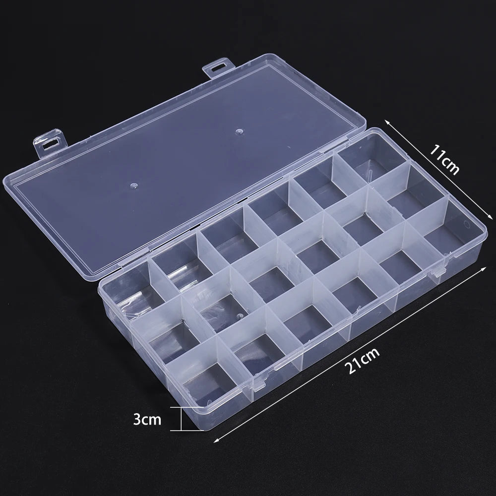 Plastic Jewelry Boxes Plastic Tool Box Adjustable Craft Organizer Storage Beads Bracelet Jewelry Boxes Packaging Wholesale