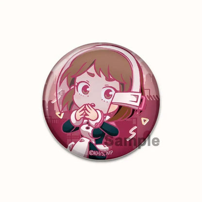 Round Anime Badge Midoriya Izuku Bakugou Katsuki Todoroki Shoto Ochaco Uraraka Cartoon Brooches Handmade Pins Accessorie Gifts