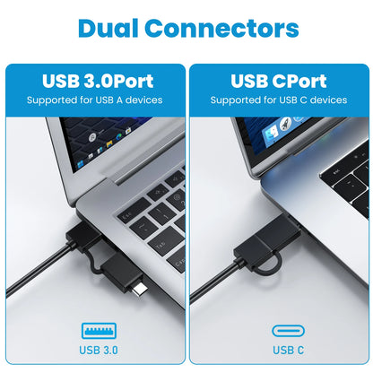 Type C USB 3.0 Card Reader 5Gbps Fast Data Transfer 4 Ports Micro SD TF MS Pro DUO Camera Quality Memory Card Reader Writer