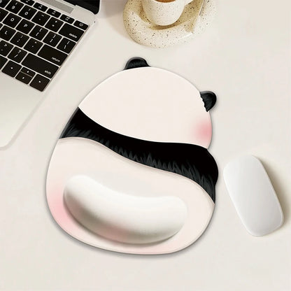 1pcs Mouse Pad Kawaii Pink Panda Mouse Pad Silicone Wrist Mouse Pad Cute Non Slip Computer Office High-End Mouse Pads For Girls