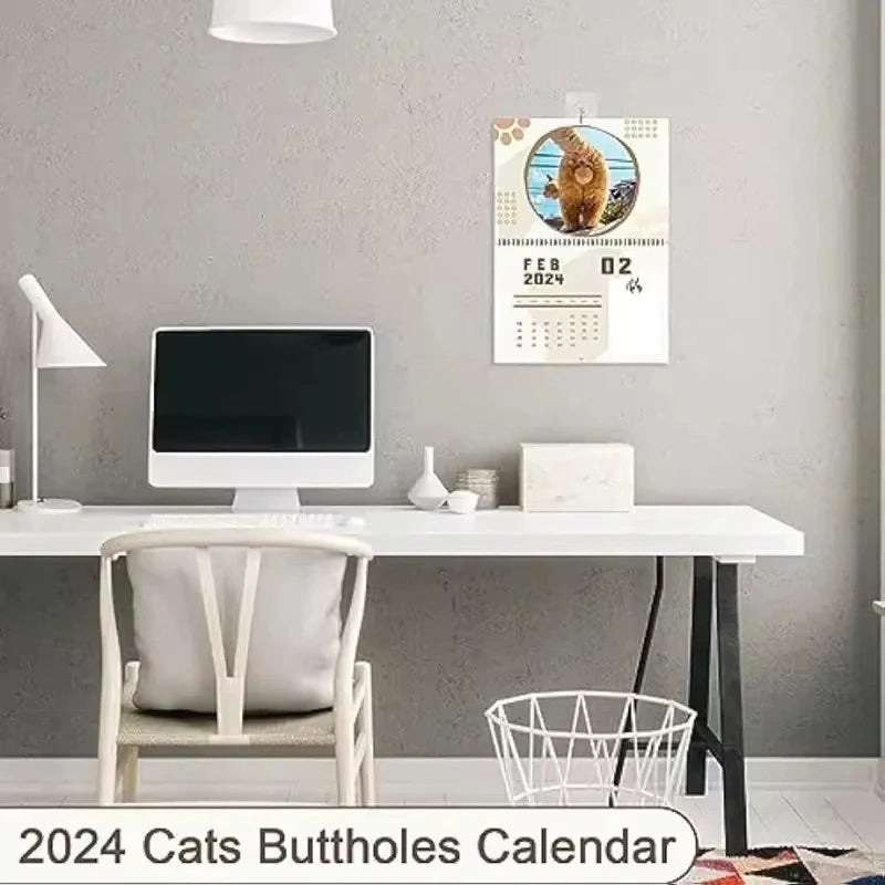 2025 Cat Buttholes Calendar Hilarious And Adorable Humor Cat Balls Calendar For Every Month Perfect Gift For Cat Lovers