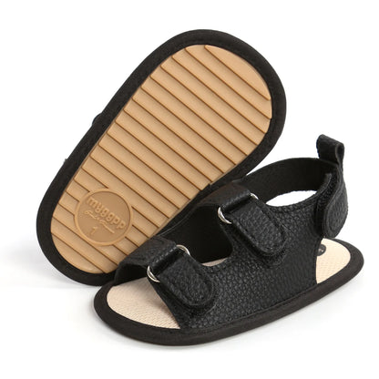 Newborn Baby Boys Girls Summer Sandals Infant Shoes Rubber Soft Sole Non-Slip Toddler First Walker Baby Crib Shoes