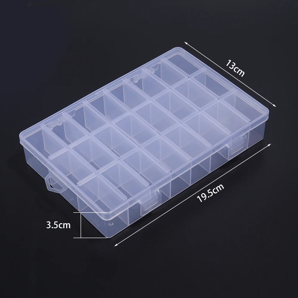 Plastic Jewelry Boxes Plastic Tool Box Adjustable Craft Organizer Storage Beads Bracelet Jewelry Boxes Packaging Wholesale