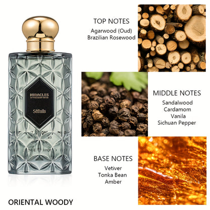 Séfralls NOIR WOOD NIGHTPERFOME WOODY FRAGRANCE 100ml/3.4fl.oz Scent Woody, Luxury Perfumes, Woody Fresh, Long Lasting, Fresh, Smooth, And Comforting Character, Signature Fragrance, GRACEFUL FRAGRANCE, Halloween Exclusive